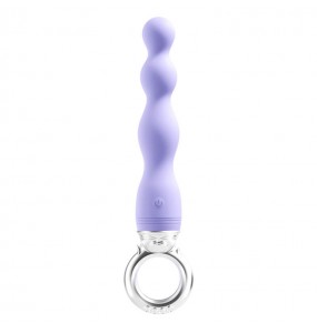 MizzZee - Ring Pulling Anal Beads (Chargeable - Purple)